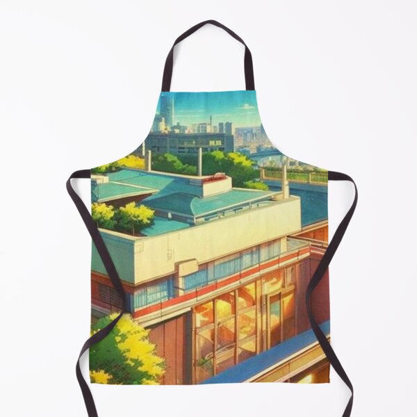 Item preview, high school rooftop anime scenery designed and sold by hedoniism-shop.