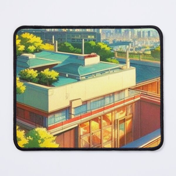 Item preview, high school rooftop anime scenery designed and sold by hedoniism-shop.