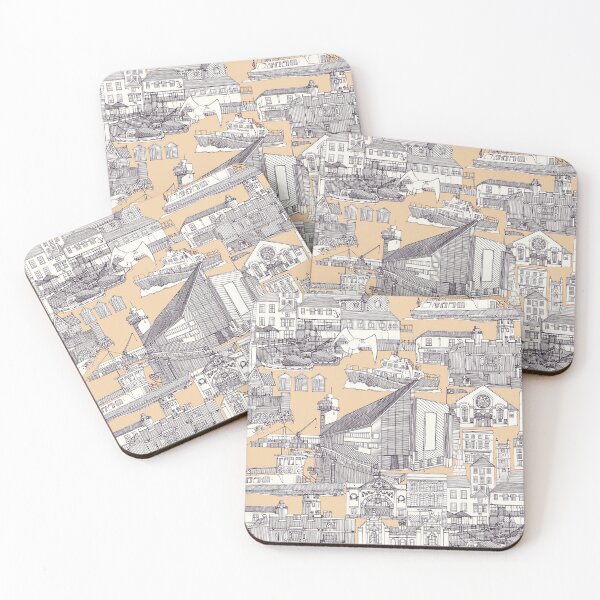 Item preview, Falmouth toile mulberry sand designed and sold by scrummy.