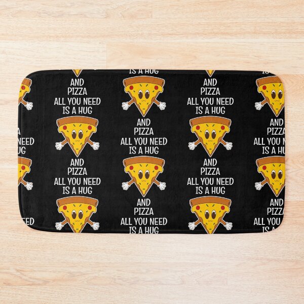 Item preview, cute funny cartoon all you need is hug and pizza designed and sold by Design_for_merch.