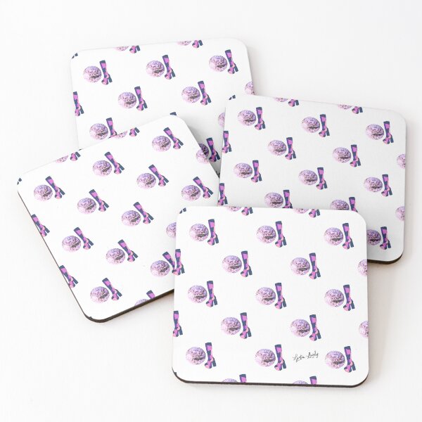 Item preview, Disco & boots Pastel pink- white background designed and sold by Studio Lydia  Lovely.