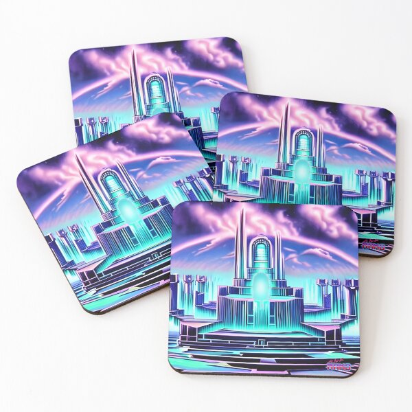 Item preview, Retro Scifi Skyline Deco CXLVI designed and sold by AliceMako.