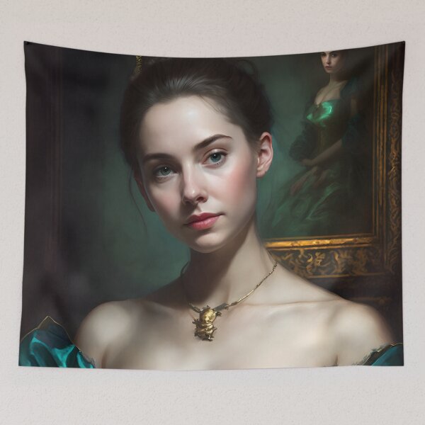 Item preview, Glorious Beauty in a Verdant Dress designed and sold by Digital-Dreamer.