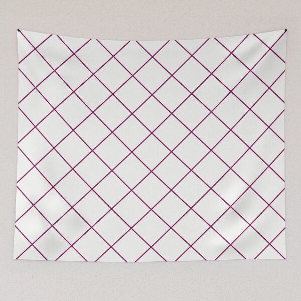 Item preview, sloping grid, medium purple and white designed and sold by AK-minimalist.