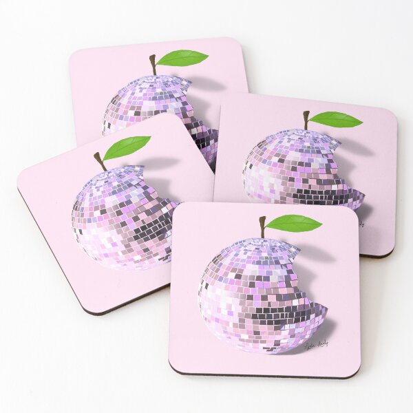 Item preview, Disco apple- pink background designed and sold by Studio Lydia  Lovely.