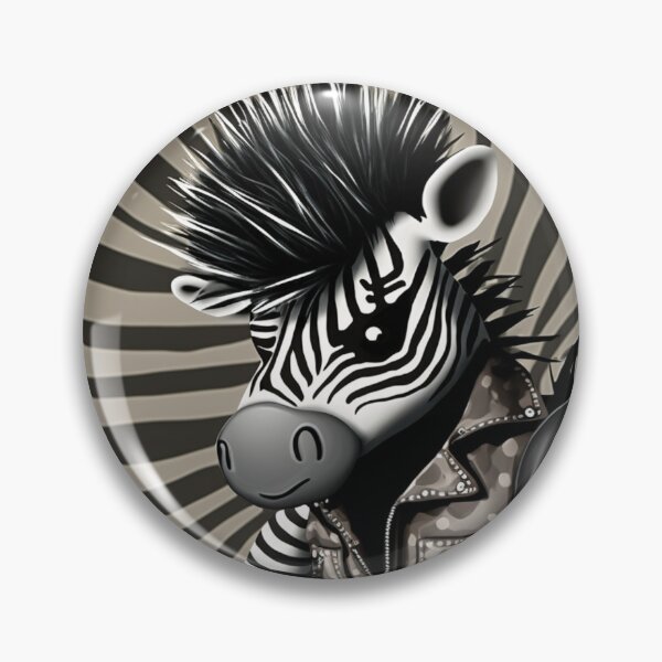 Item preview, Zebra Rockera: the must-have for all rock lovers designed and sold by BeerBot.