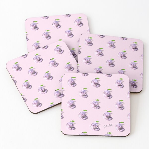 Item preview, Disco apples pattern- pink background designed and sold by Studio Lydia  Lovely.
