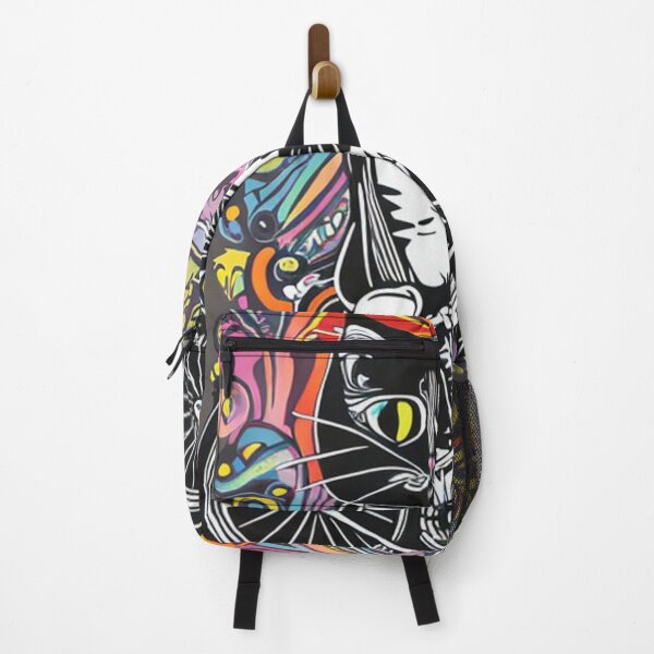 Item preview, Cat with bike in pop art design designed and sold by Bernsteinhaus.
