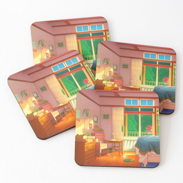 Item preview, cozy warm bedroom anime scenery designed and sold by hedoniism-shop.
