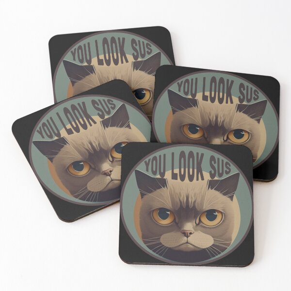 Item preview, You Look Sus Cat  designed and sold by TheJadeCat.