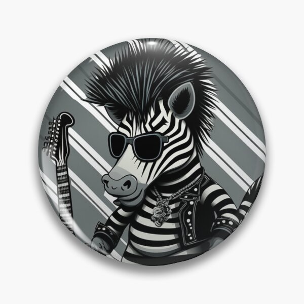 Item preview, Zebra Rockera: the must-have for all rock lovers designed and sold by BeerBot.