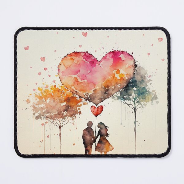Item preview, Loving Embrace: A Romantic Watercolor  designed and sold by mysticexplorer.