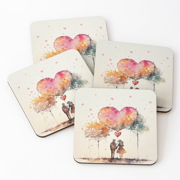 Item preview, Loving Embrace: A Romantic Watercolor  designed and sold by mysticexplorer.