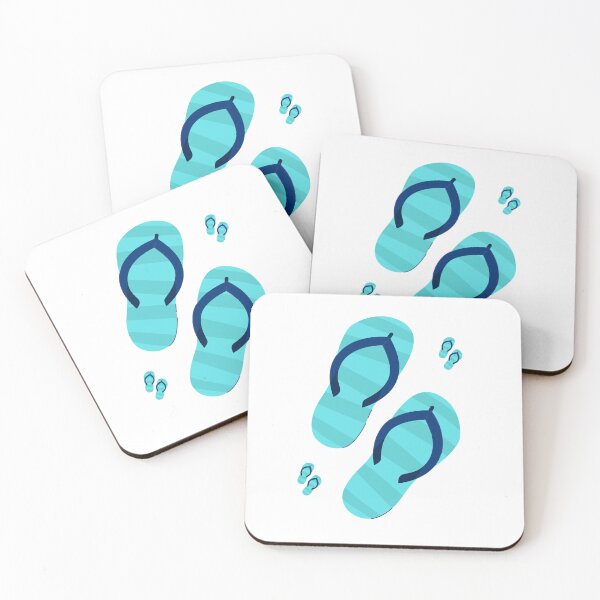Item preview, Summer, beach and blue flip flops. designed and sold by TheDarkHangeer.