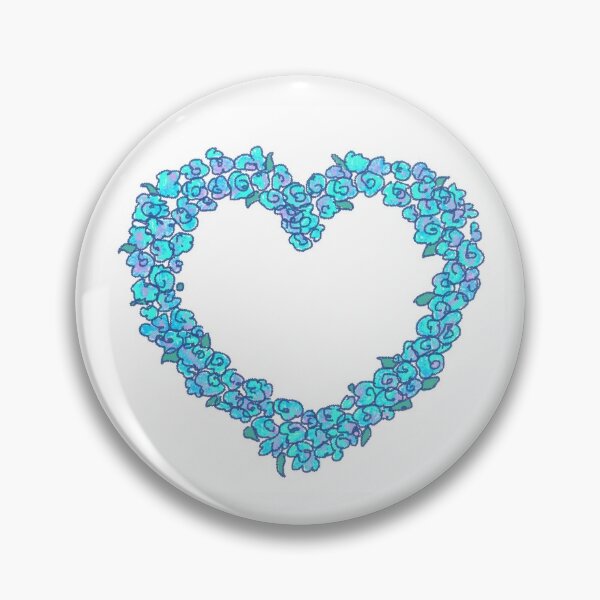 Item preview, forget-me-not love heart designed and sold by maggieDAS.