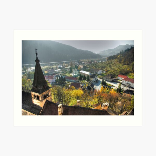 The view from Orava Castle Art Print