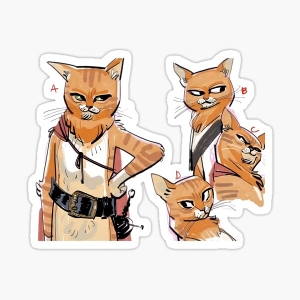 Item preview, Puss Boots Poses designed and sold by Artsafar.