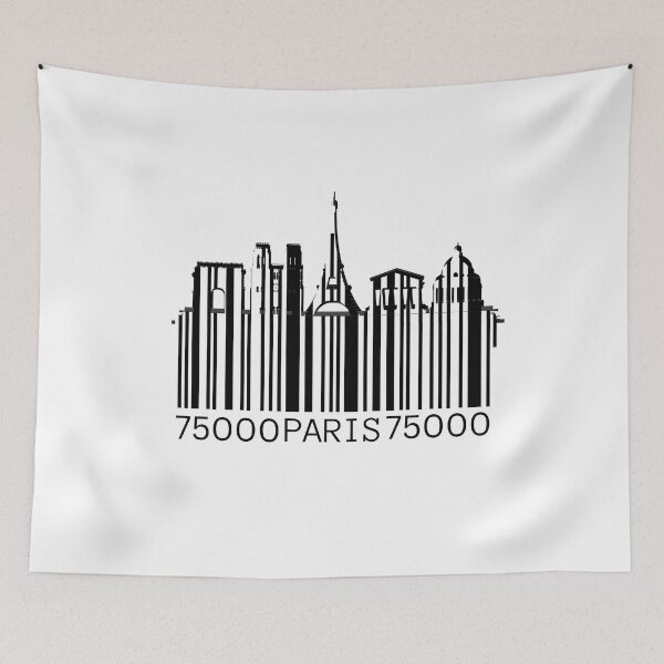 Item preview, Paris Skyline Bar Code  designed and sold by SiYDesigns.
