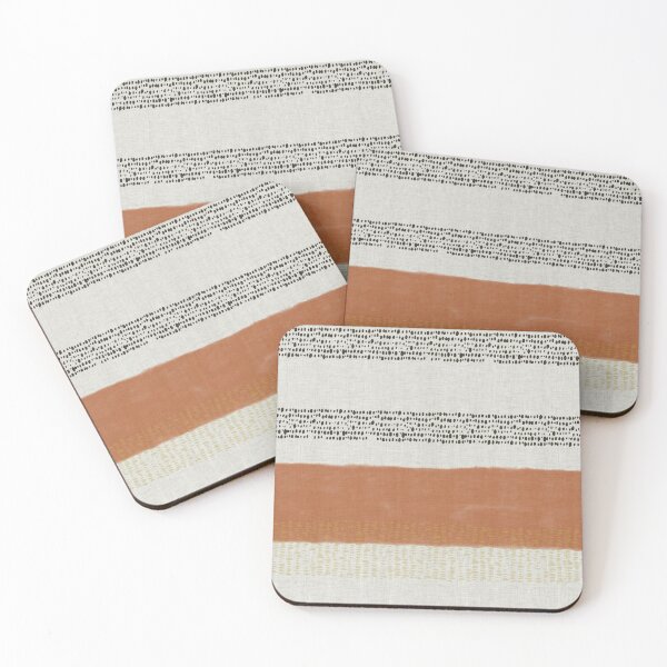 Item preview, Terracotta Stripe A- on light gray designed and sold by JAFStudio.