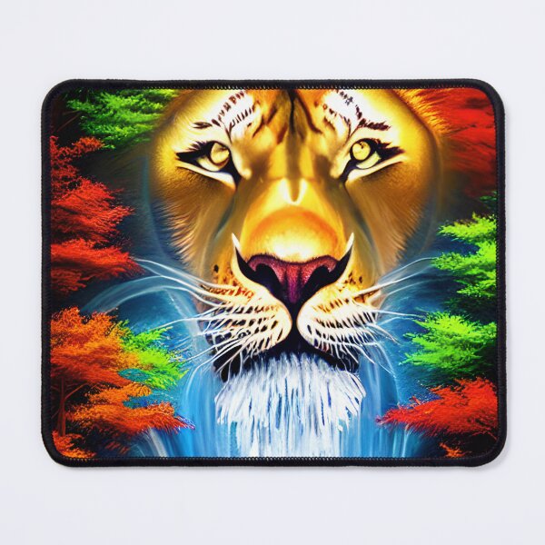 Item preview, Beautiful bright color Lion waterfall Artwork designed and sold by Itzjustlife.