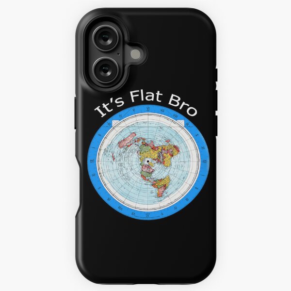 Item preview, It's Flat Bro - Flat Earth Map designed and sold by MtWoodsonSales.