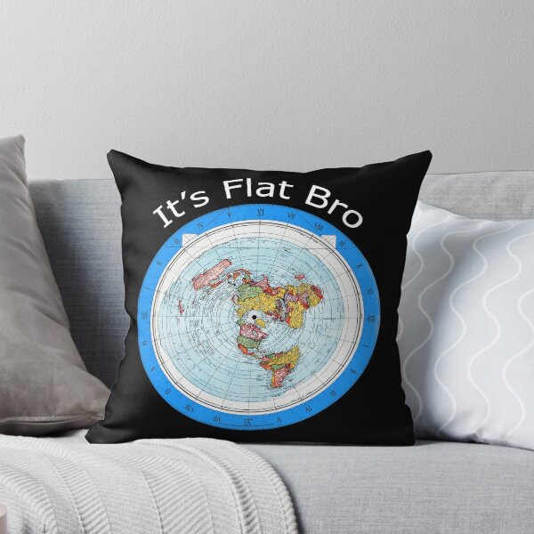 Item preview, It's Flat Bro - Flat Earth Map designed and sold by MtWoodsonSales.