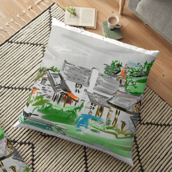 A North Devon farmhouse Floor Pillow