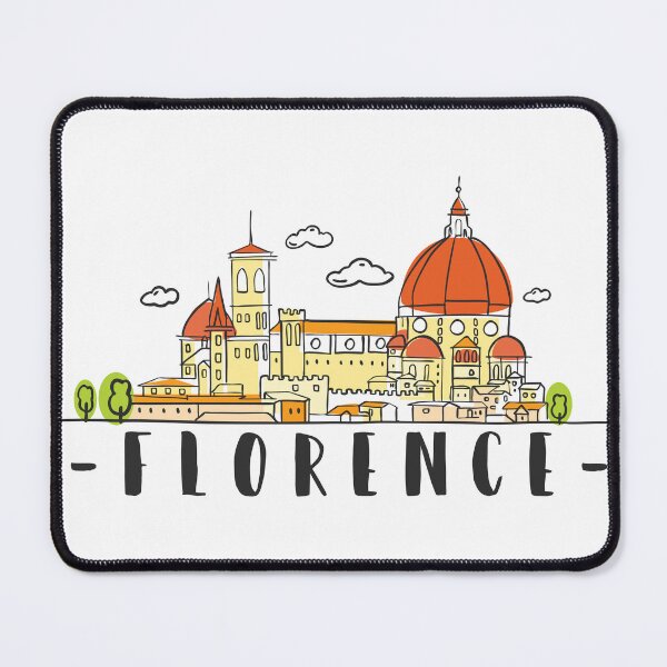 Item preview, Florence Italy Skyline Hand Drawn designed and sold by RajaGraphica.