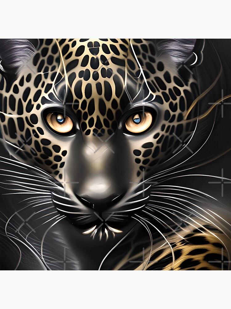 Sticker Black leopard 