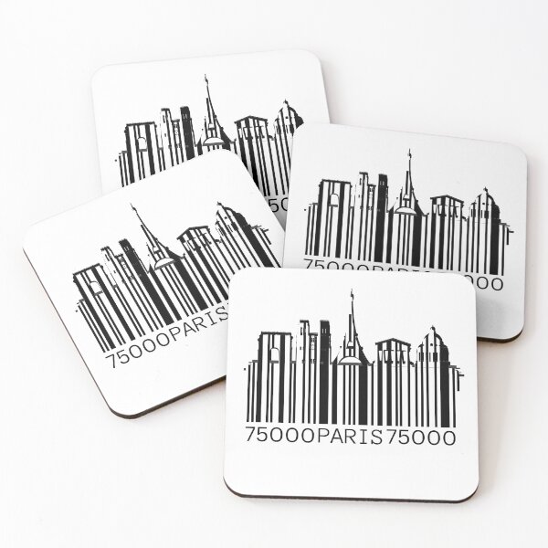 Item preview, Paris Skyline Bar Code  designed and sold by SiYDesigns.