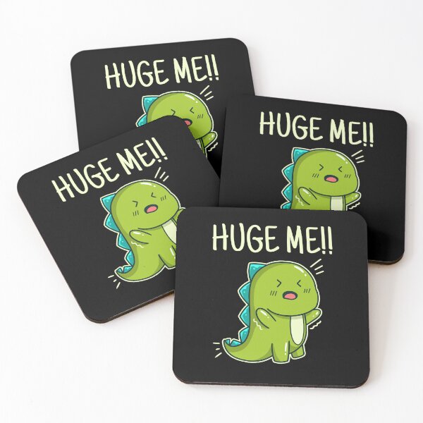Item preview, funny dino cartoon character hug me designed and sold by Design_for_merch.