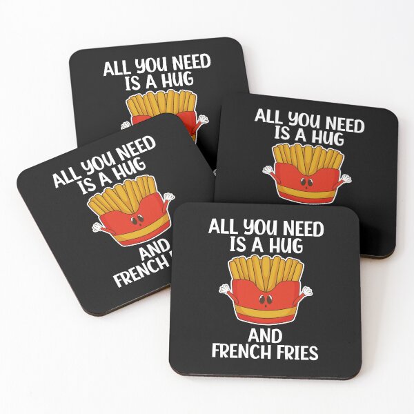 Item preview, funny food character sometimes all you need is hug and french fries designed and sold by Design_for_merch.