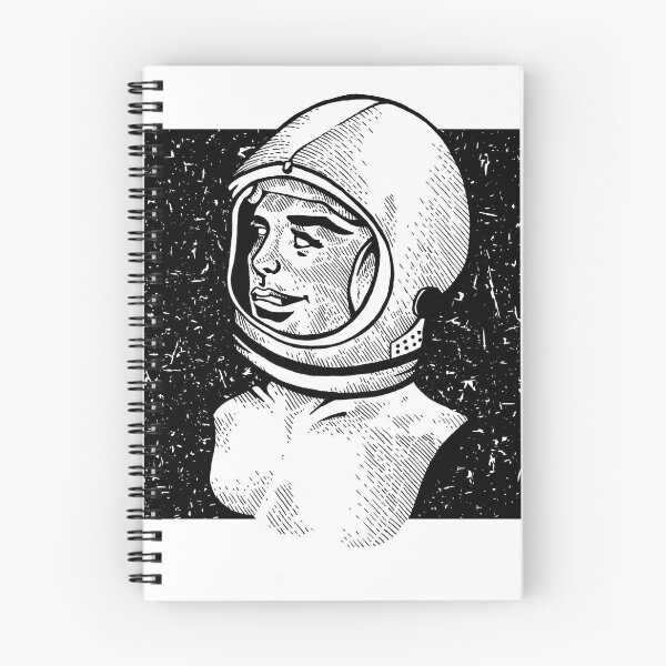 Item preview, Black and White Edgy Street Style Astronaut Illustration Design designed and sold by Tiffany Evans.