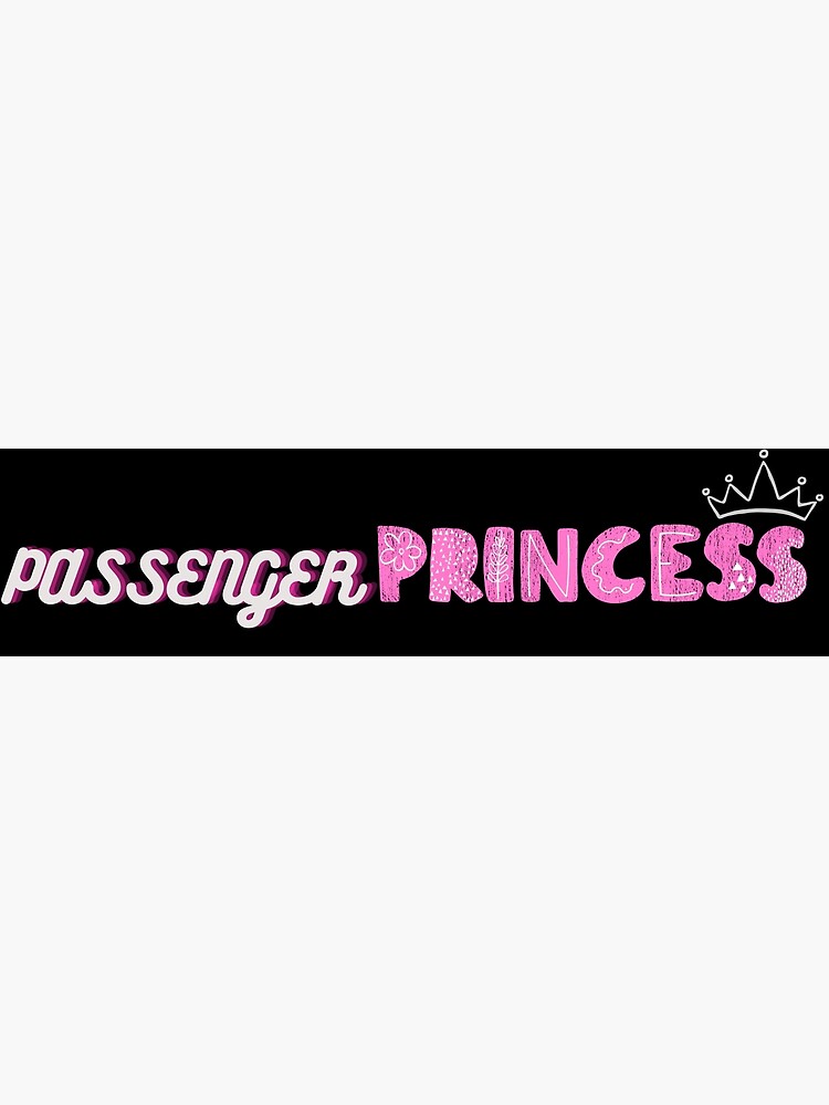 Poster for Sale mit Passagier Prinzessin rosa Auto Spiegel
