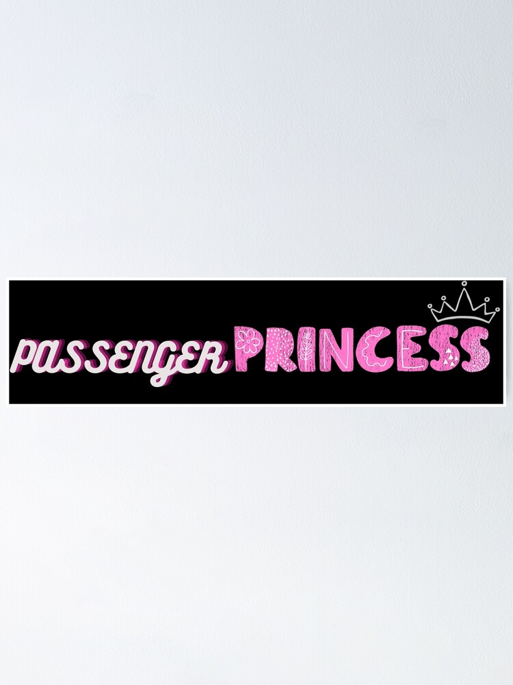 Autocollant princesse passager, autocollant princesse, autocollant de  rétroviseur de voiture, autocollant de princesse passager pour rétroviseur  de