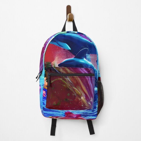 Item preview, Three Dolphin playing in the water artwork designed and sold by Itzjustlife.
