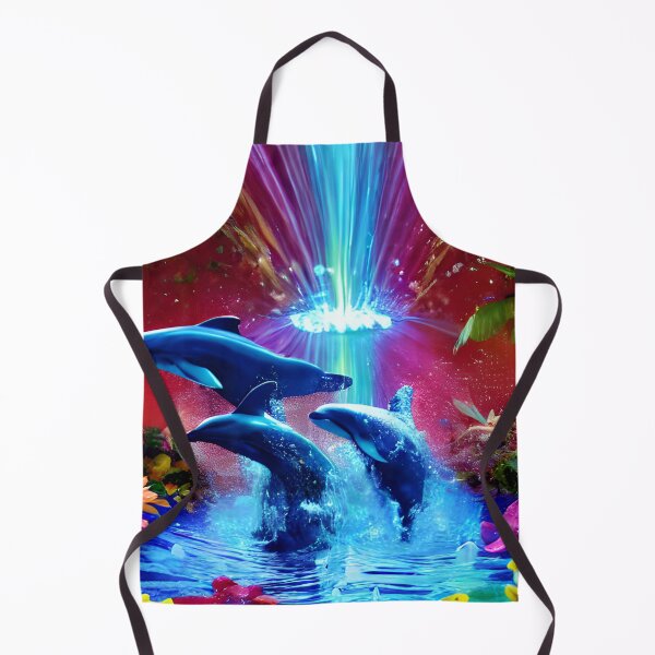 Item preview, Three Dolphin playing in the water artwork designed and sold by Itzjustlife.