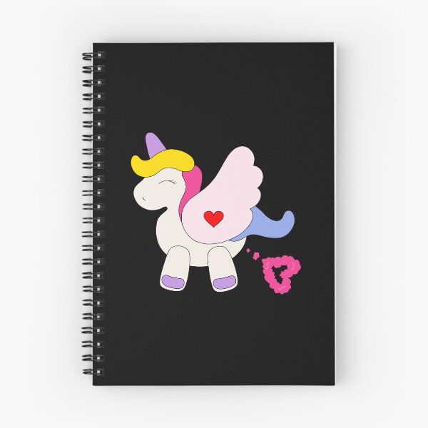 Item preview, Cute Farting Unicorn Pegasus with Heart, Cool Fart Unicorn Design designed and sold by panfilka.