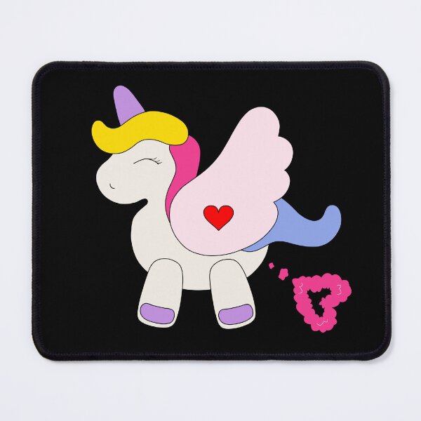 Item preview, Cute Farting Unicorn Pegasus with Heart, Cool Fart Unicorn Design designed and sold by panfilka.
