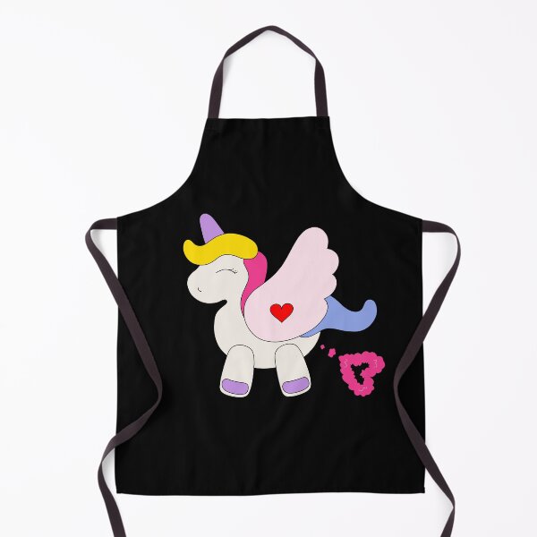 Item preview, Cute Farting Unicorn Pegasus with Heart, Cool Fart Unicorn Design designed and sold by panfilka.