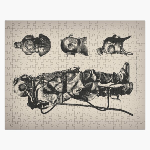 Vintage Deep Sea Diver | Nautical | Jigsaw Puzzle