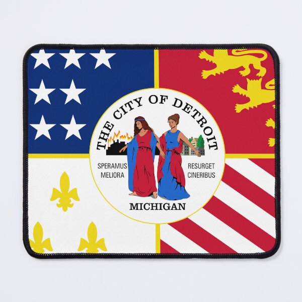 Item preview, Detroit flag designed and sold by tony4urban.