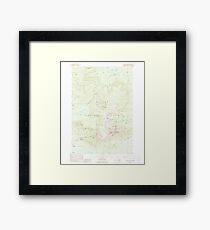 Maine USGS Historical Map Mount Katahdin 460642 1988 24000 Framed Print