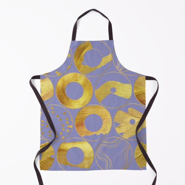 Item preview, Golden geometric circle pattern with lilac background. designed and sold by CreativeStrand.