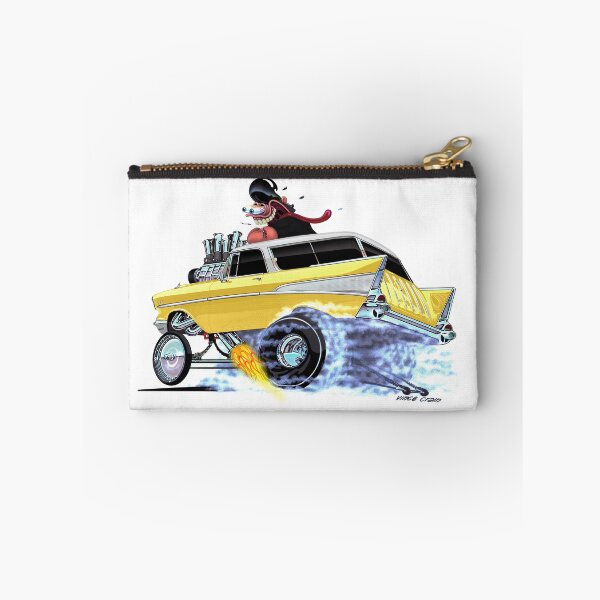 Item preview, Vince Crain "GREASY" yellow 1957 Chevy gasser designed and sold by vincecrain.
