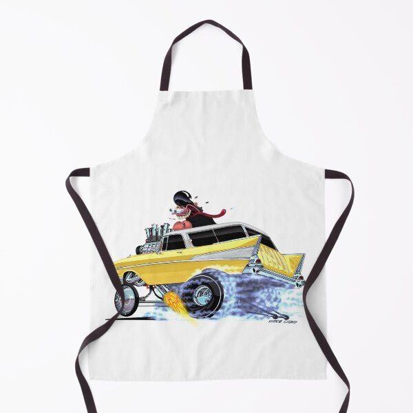 Item preview, Vince Crain "GREASY" yellow 1957 Chevy gasser designed and sold by vincecrain.