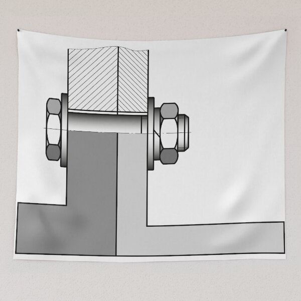 Item preview, Bolted joint illustration designed and sold by AlexanderZam.