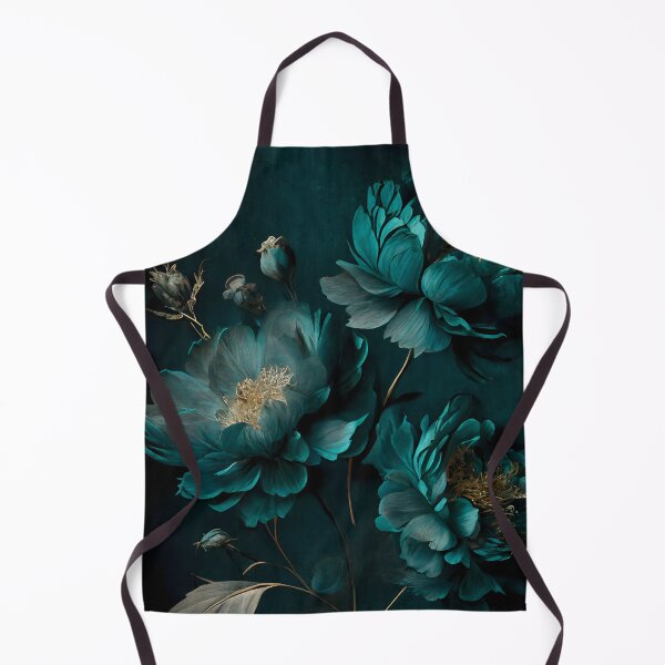 Item preview, Teal-Tinted Floral Fantasy - A Darkly Dreamlike Scene designed and sold by Digital-Dreamer.