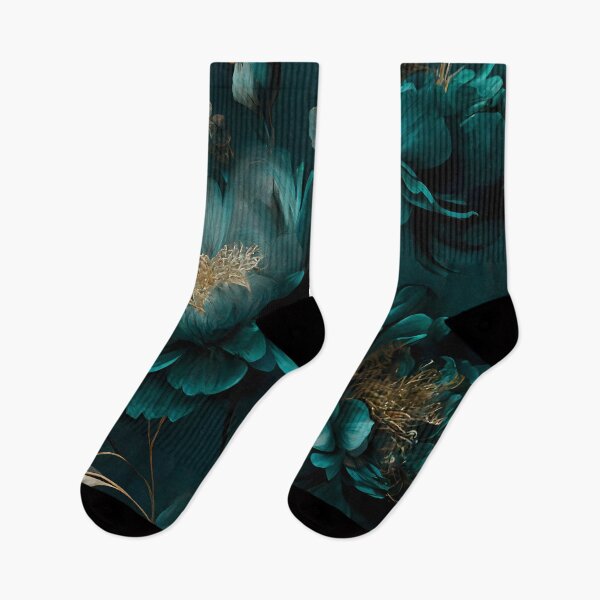 Item preview, Teal-Tinted Floral Fantasy - A Darkly Dreamlike Scene designed and sold by Digital-Dreamer.
