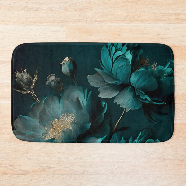 Item preview, Teal-Tinted Floral Fantasy - A Darkly Dreamlike Scene designed and sold by Digital-Dreamer.